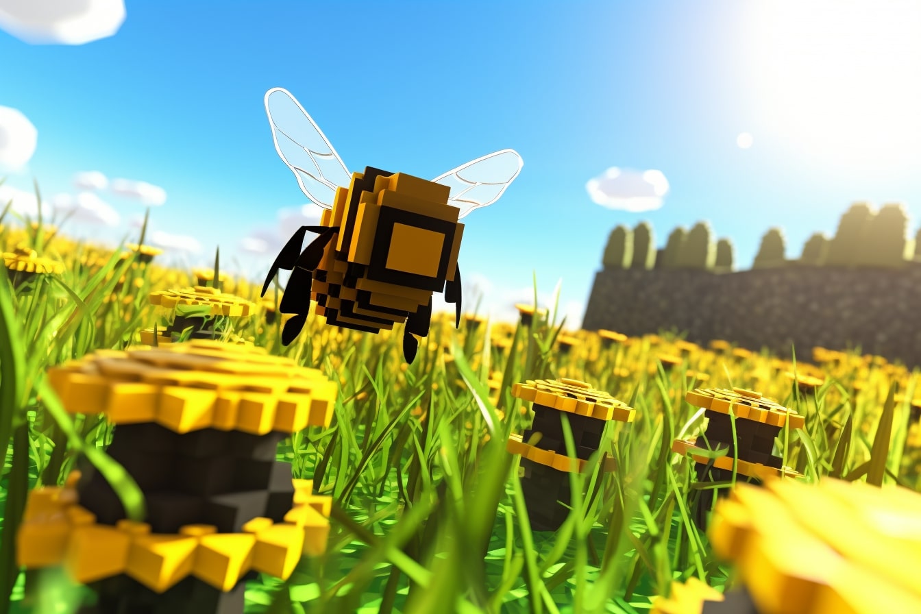 Breeding Bees in Minecraft
