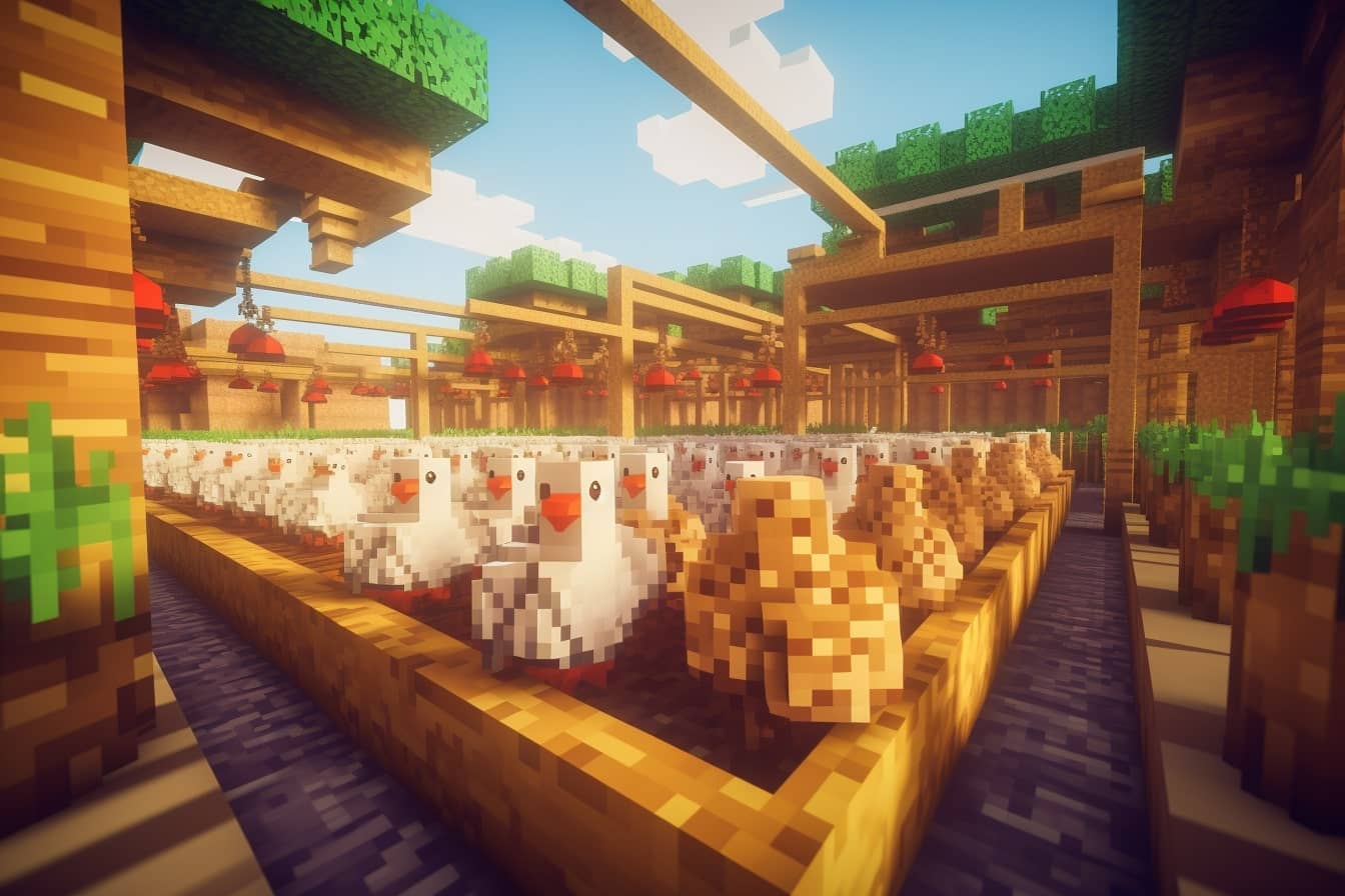 Chicken Breeding in Minecraft