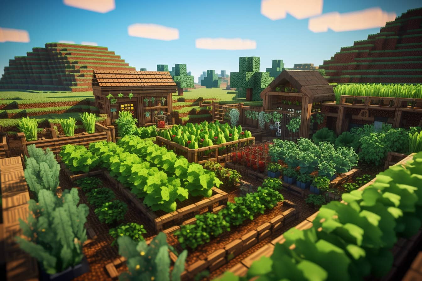 Grow Crops in Minecraft