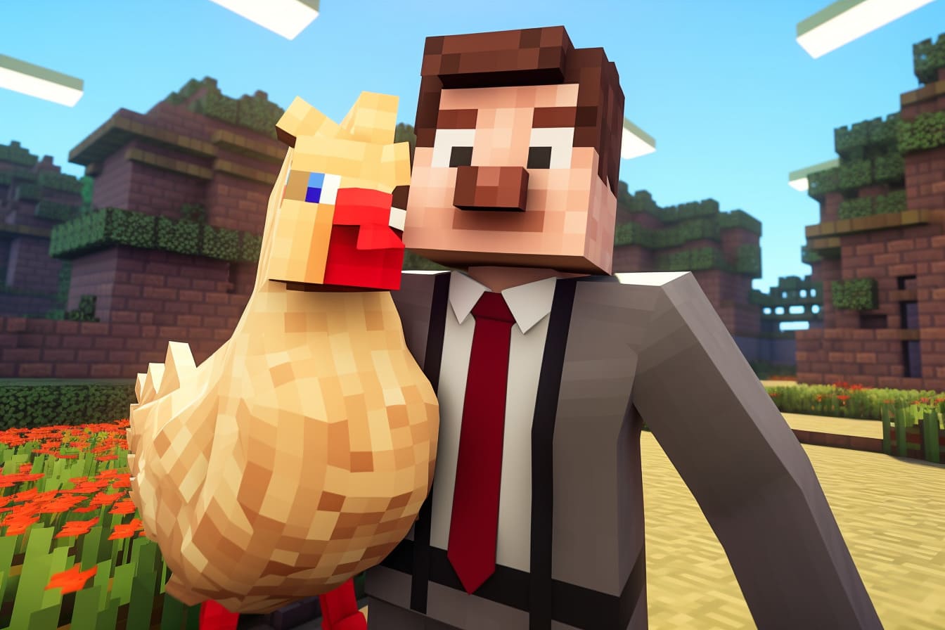 How I Tamed a Chicken in Minecraft