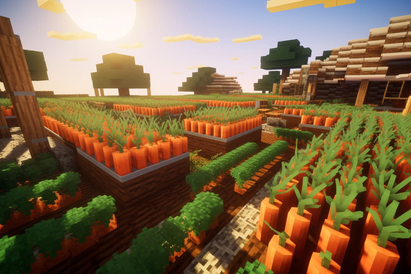 Minecraft Carrot Farm
