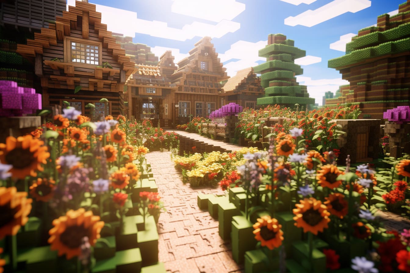 Minecraft Flower Farm