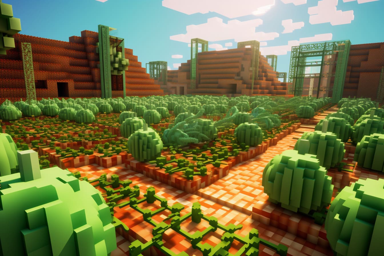 Minecraft Melon Farm
