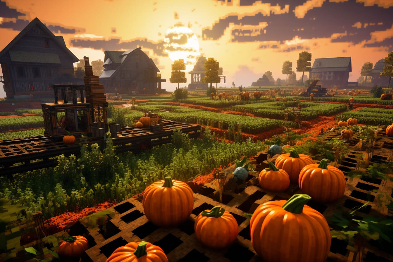 Pumpkin Farming in Minecraft