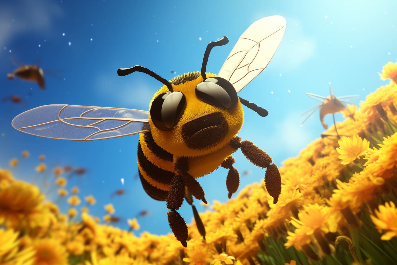 taming a bee in minecraft