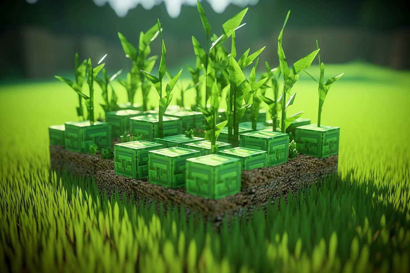 Growing Grass in Minecraft