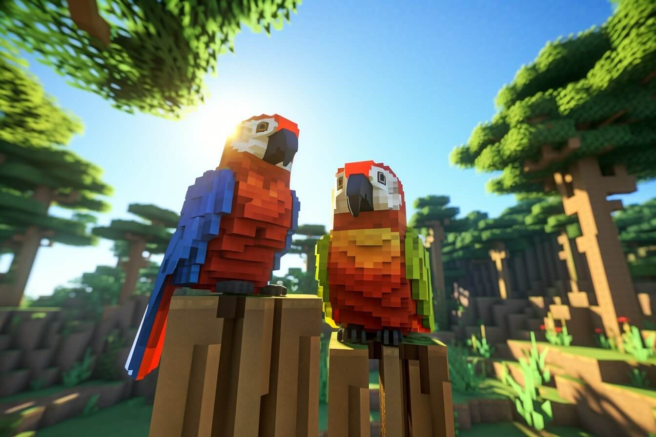 Parrot Breeding in Minecraft